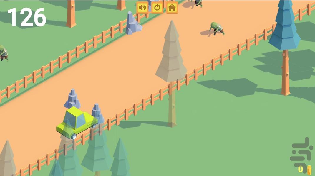 بازی جاده زامبی ها - Gameplay image of android game