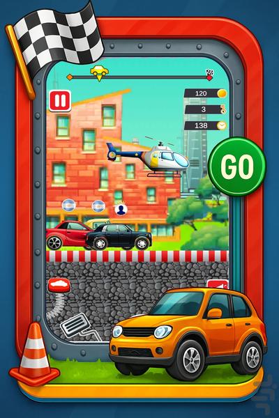 ماشین بازی کودکانه - Gameplay image of android game