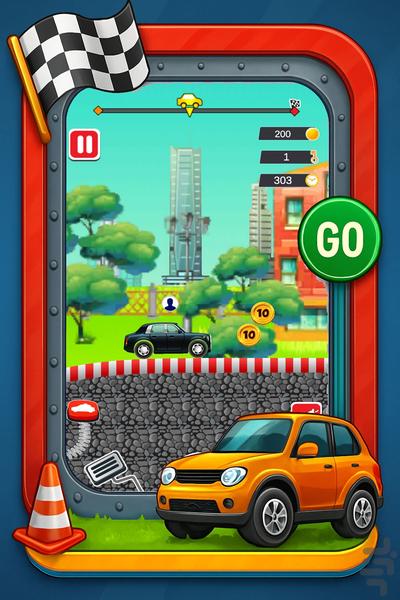 ماشین بازی کودکانه - عکس بازی موبایلی اندروید