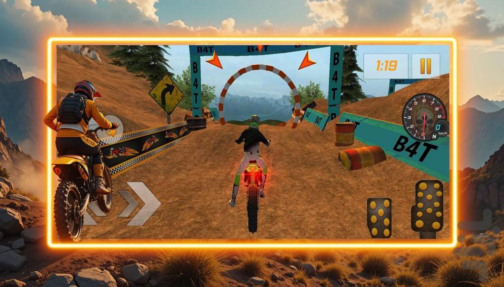 موتور مسابقه ای - Gameplay image of android game