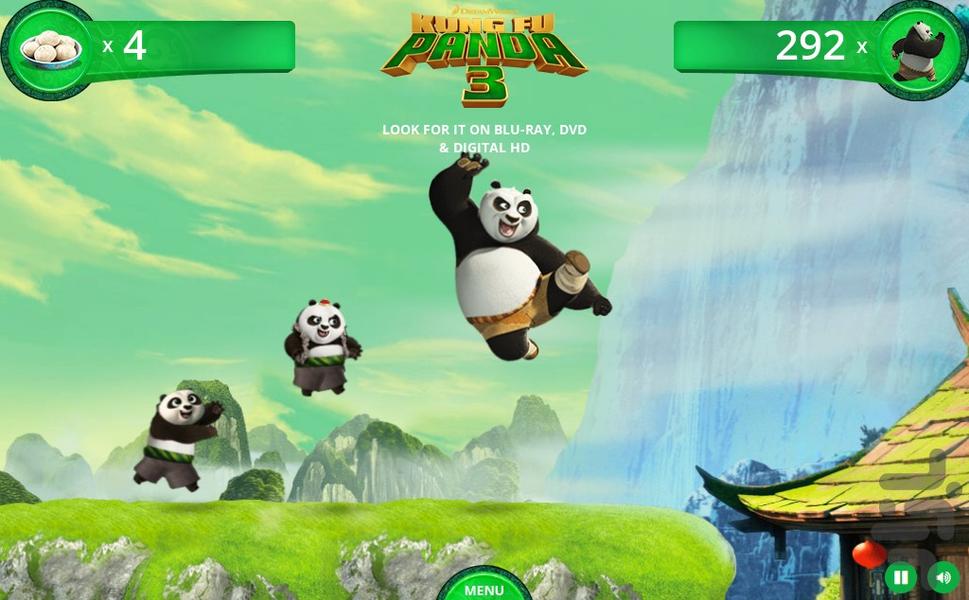 بازی امتیازی پاندا کونگ فو کار - Gameplay image of android game