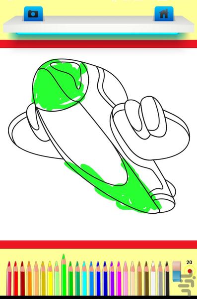 دفتر نقاشی هواپیما - Gameplay image of android game