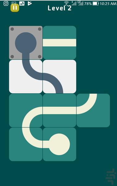 پازل اسلایدی - Gameplay image of android game