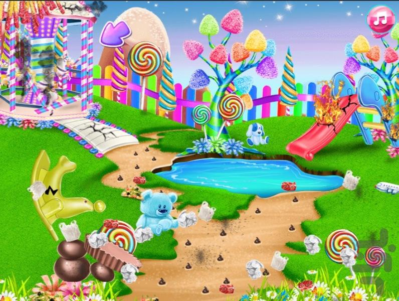 تمیز کردن شهربازی - عکس بازی موبایلی اندروید