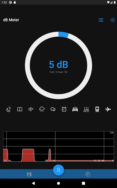 dBMeter - Decibel sound meter - Image screenshot of android app