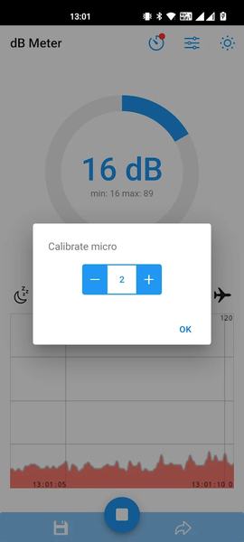 dBMeter - Decibel sound meter - Image screenshot of android app