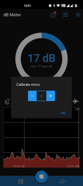 dBMeter - Decibel sound meter - Image screenshot of android app