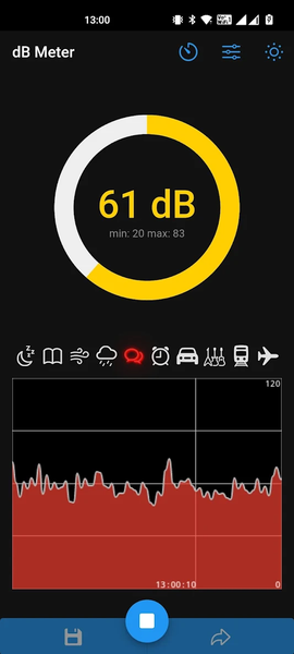dBMeter - Decibel sound meter - Image screenshot of android app
