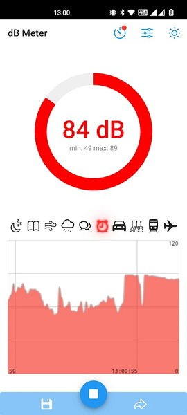 dBMeter - Decibel sound meter - Image screenshot of android app