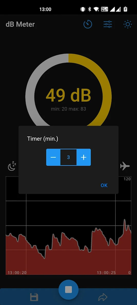 dBMeter - Decibel sound meter - Image screenshot of android app