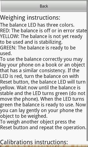 Precision digital scale - عکس برنامه موبایلی اندروید