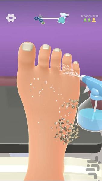 بازی دخترانه دکتر پا - عکس بازی موبایلی اندروید