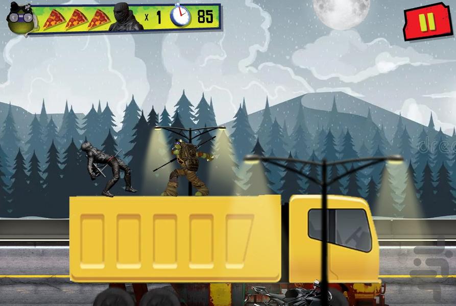 بازی لاک پشت های نینجا مرحله ای - Gameplay image of android game