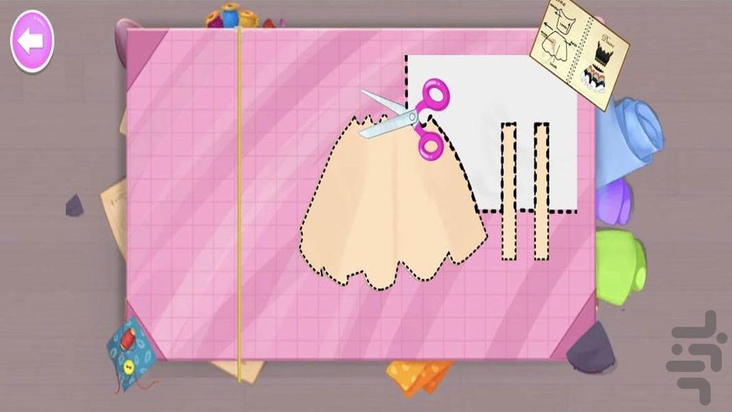 بازی خیاطی دخترانه - Gameplay image of android game