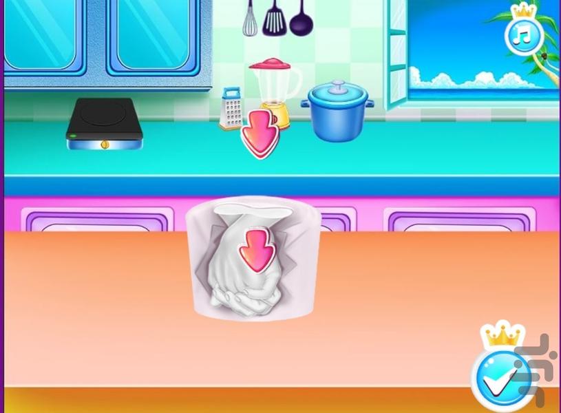 بازی ساخت تندیس دست عروس داماد - Gameplay image of android game