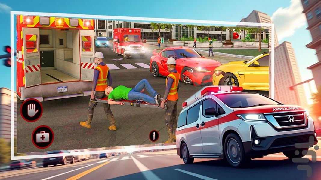 ماشین امبولانس | ماشین بازی - Gameplay image of android game