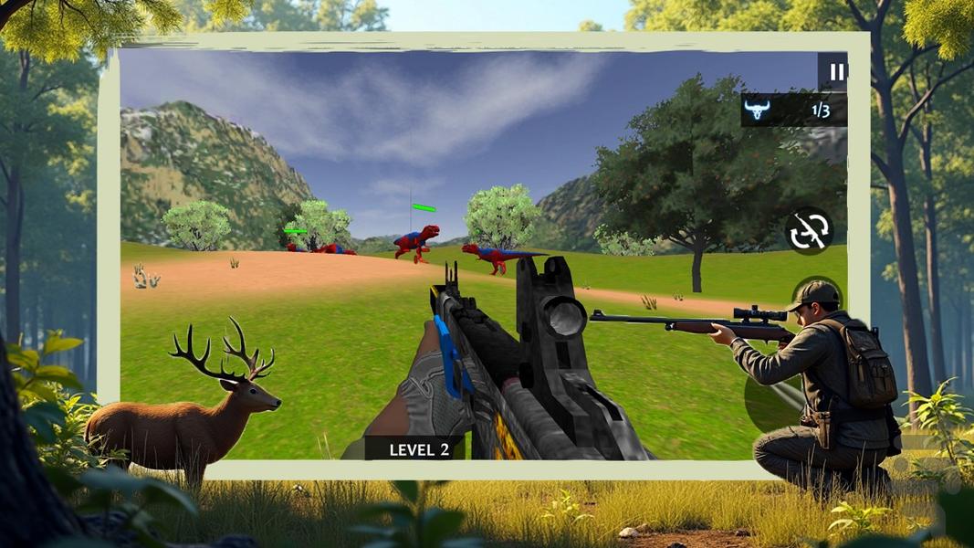 تفنگ بازی شکار حیوانات - Gameplay image of android game