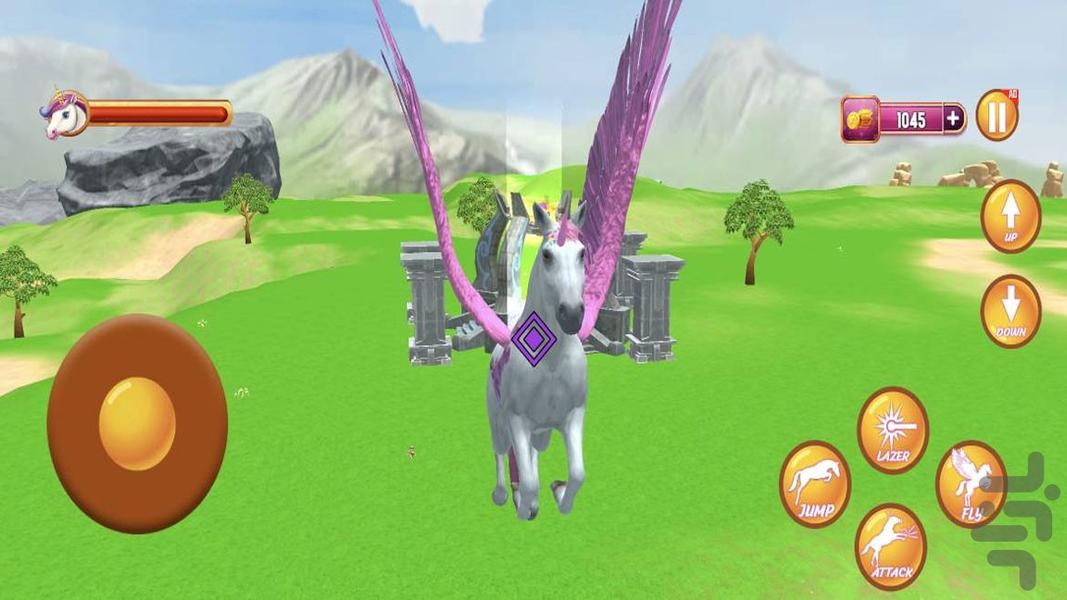 بازی دخترانه اسب سواری - Gameplay image of android game