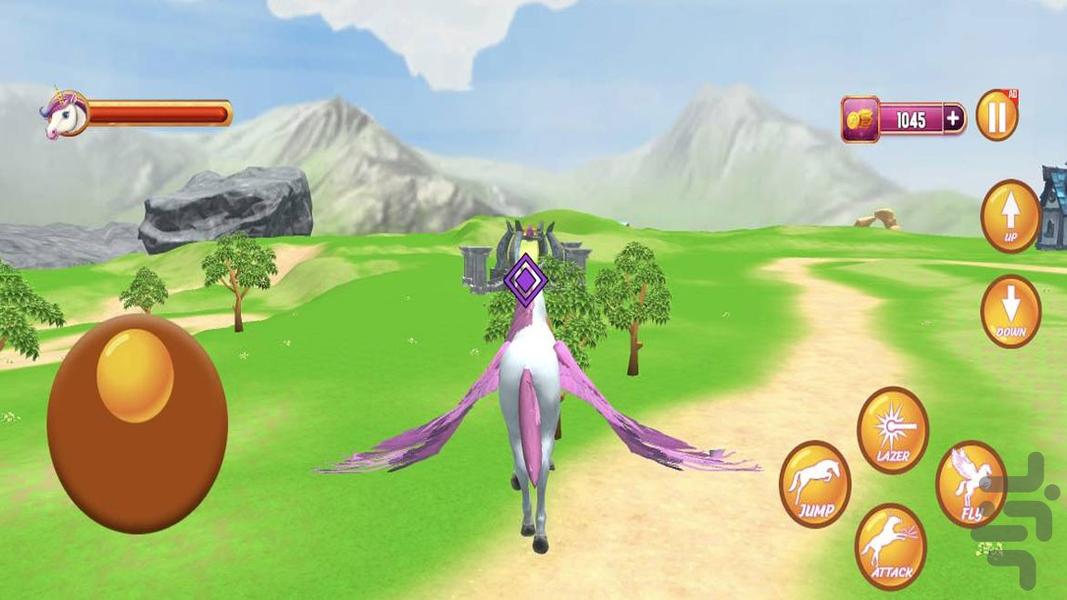 بازی دخترانه اسب سواری - Gameplay image of android game