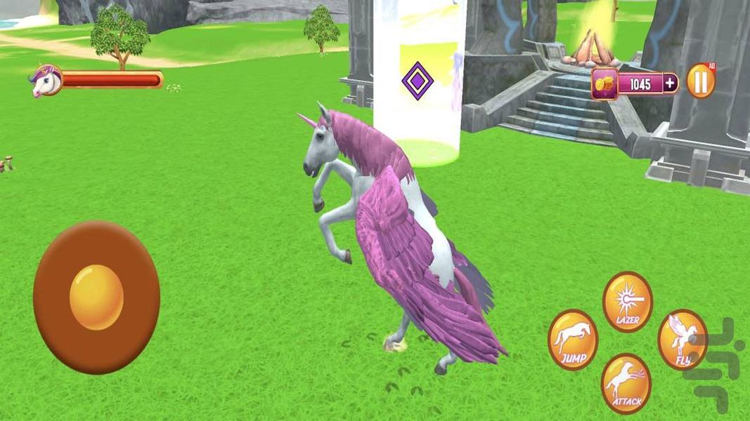 بازی دخترانه اسب سواری - Gameplay image of android game
