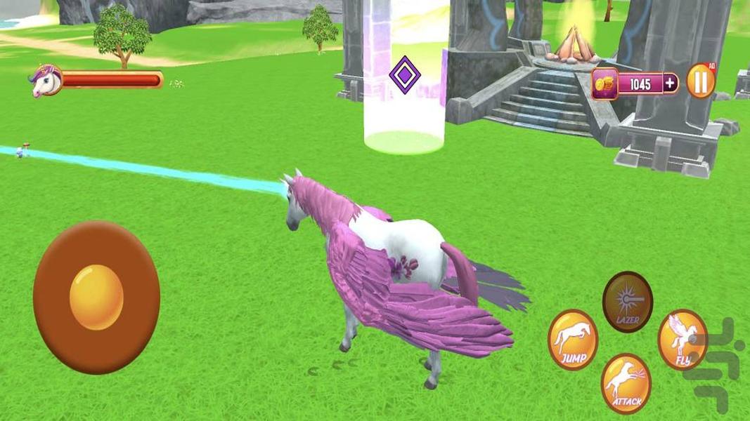 بازی دخترانه اسب سواری - Gameplay image of android game