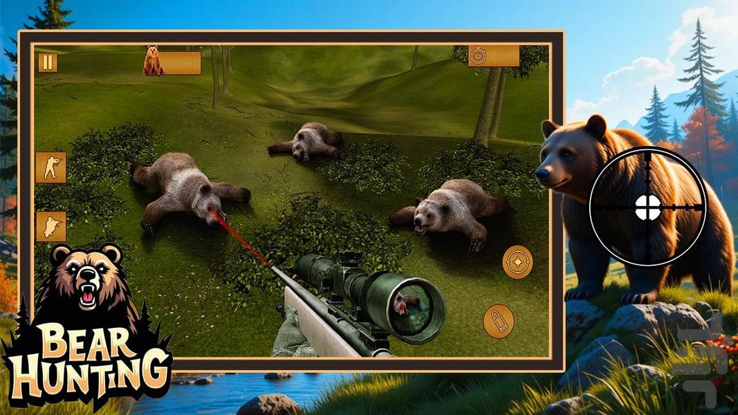 بازی خرس - Gameplay image of android game