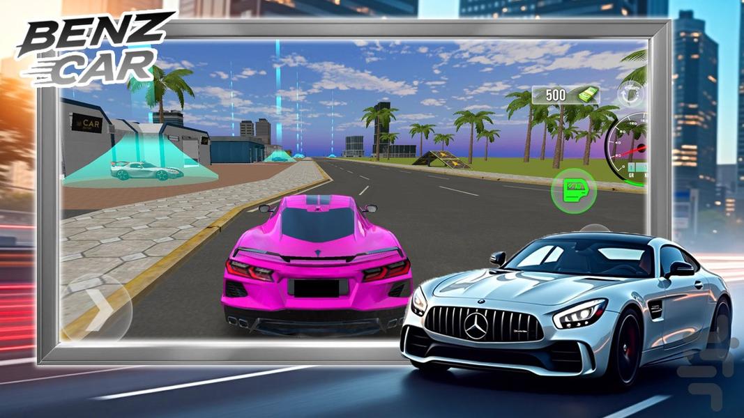 ماشین بازی بنز - Gameplay image of android game