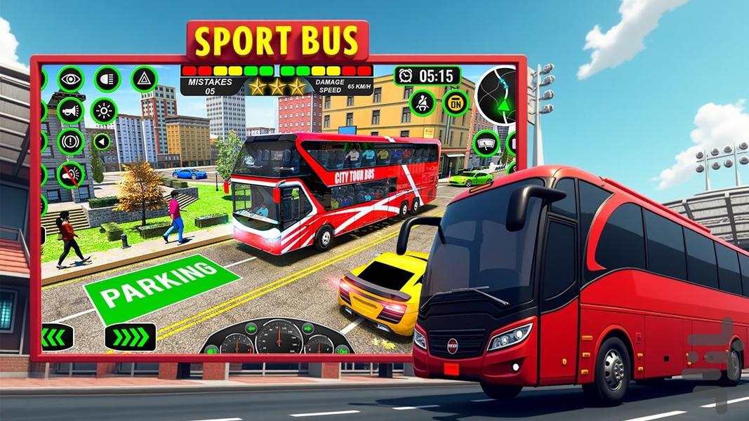 اتوبوس بازی ورزشی - Gameplay image of android game