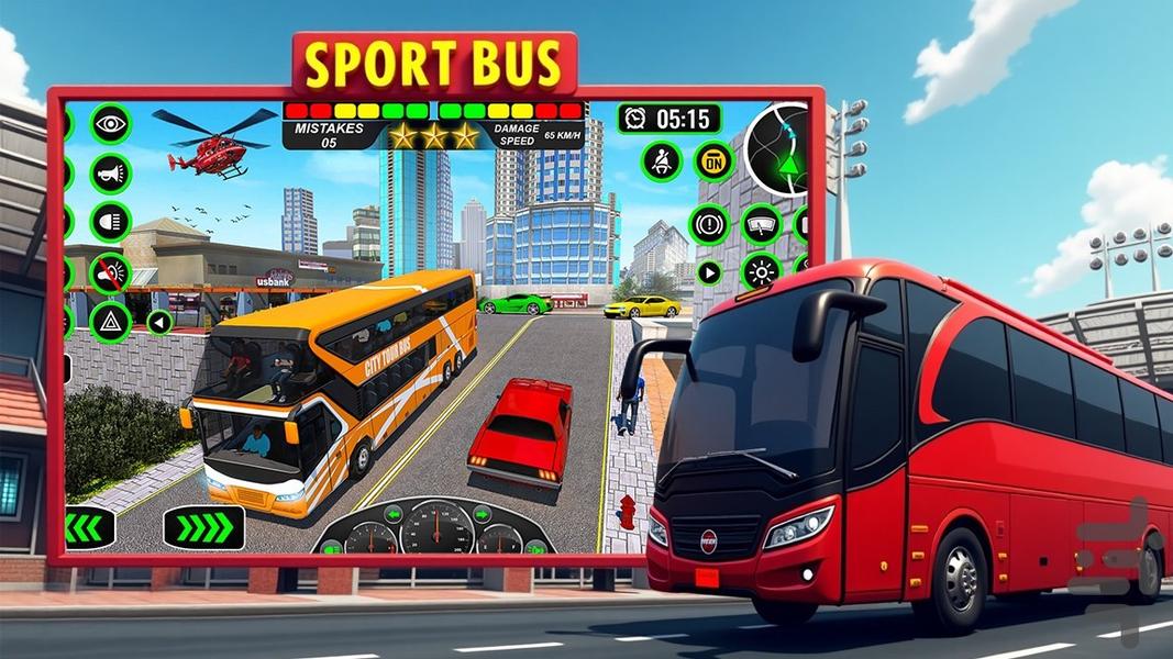 اتوبوس بازی ورزشی - Gameplay image of android game
