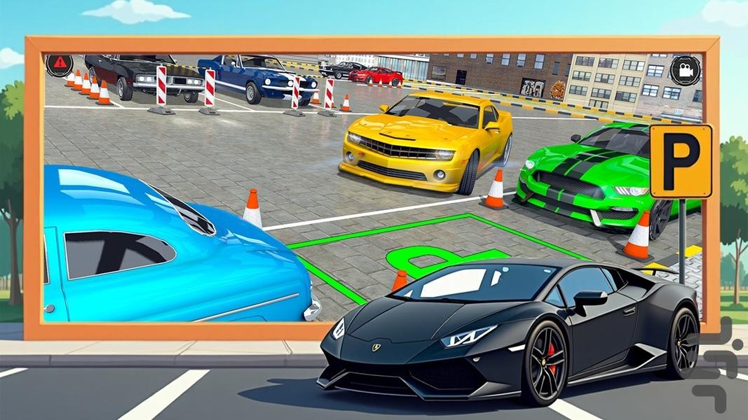 بازی پارکینگ ماشین شوتی - Gameplay image of android game
