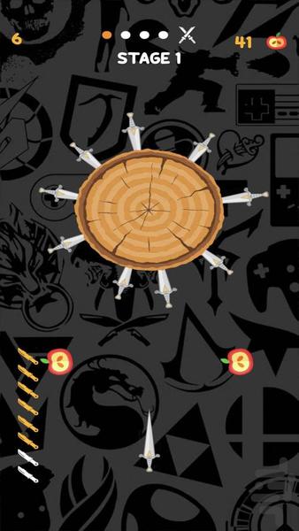 چاقو بازی - Gameplay image of android game