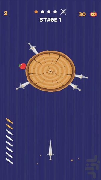 چاقو بازی - Gameplay image of android game