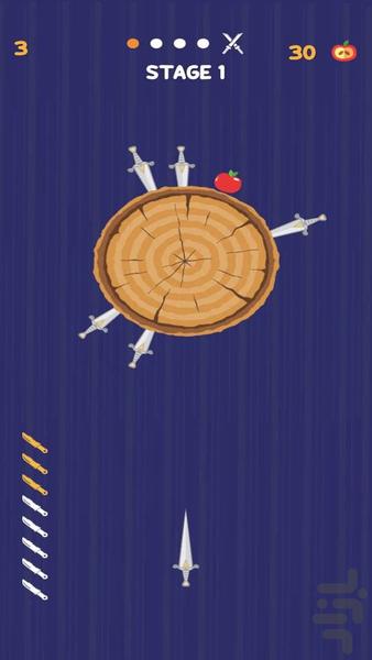 چاقو بازی - Gameplay image of android game