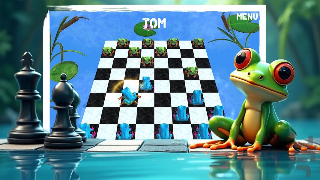 بازی شطرنج قورباغه - Gameplay image of android game