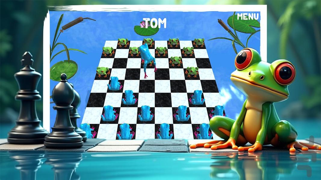 بازی شطرنج قورباغه - Gameplay image of android game