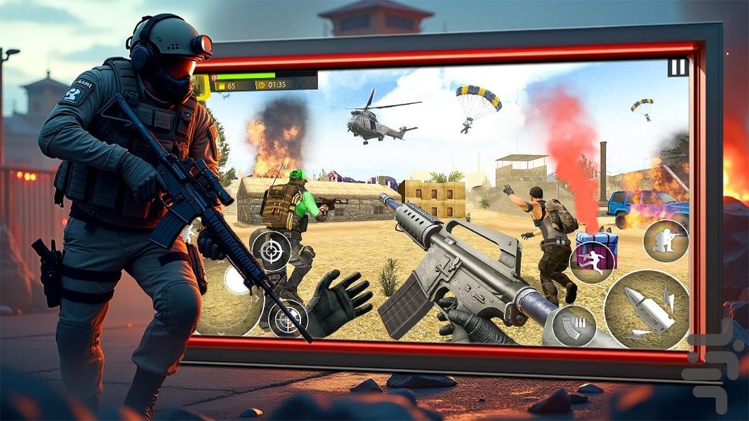 تفنگ بازی کانتر 2 - Gameplay image of android game