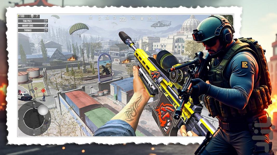 تکاور (تفنگ بازی) - Gameplay image of android game