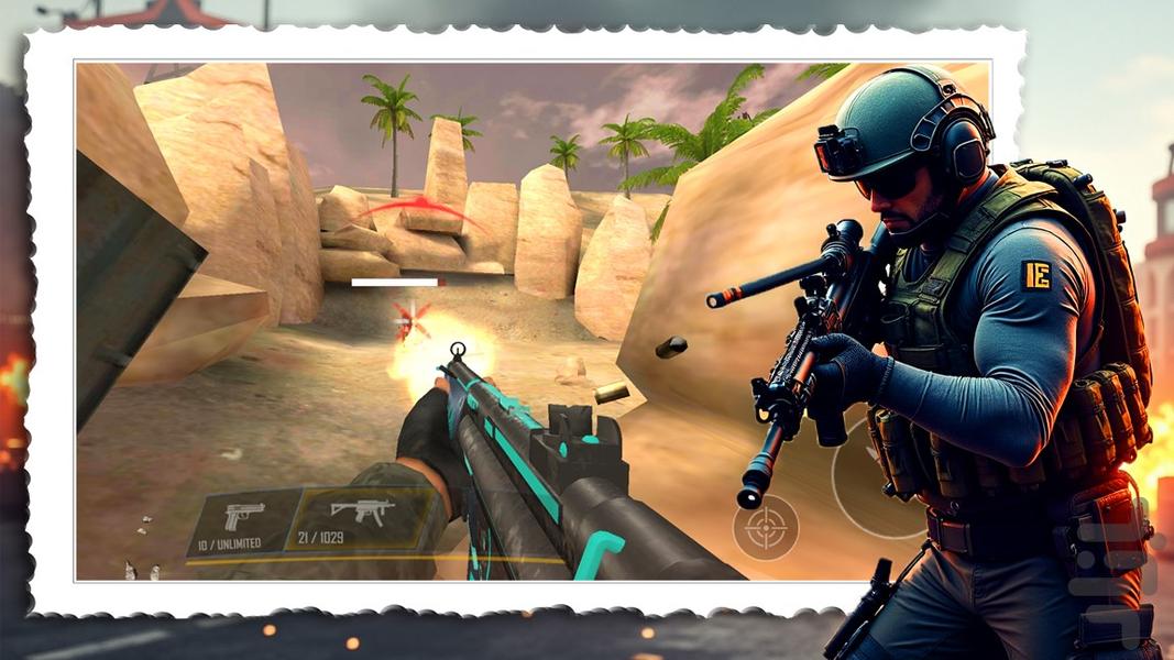 تکاور (تفنگ بازی) - Gameplay image of android game