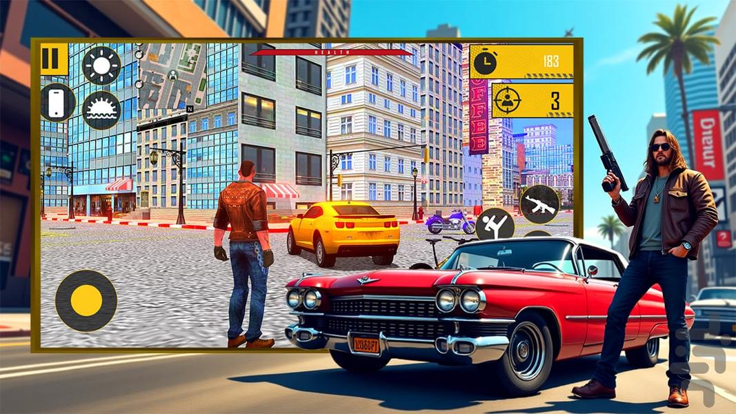بازی گنگستر شهر - Gameplay image of android game