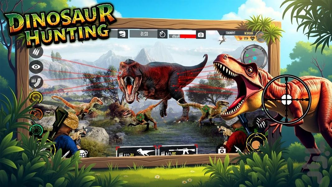 بازی دایناسوری - Gameplay image of android game