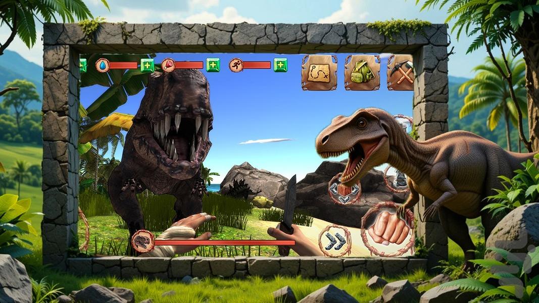 بازی دایناسور - Gameplay image of android game