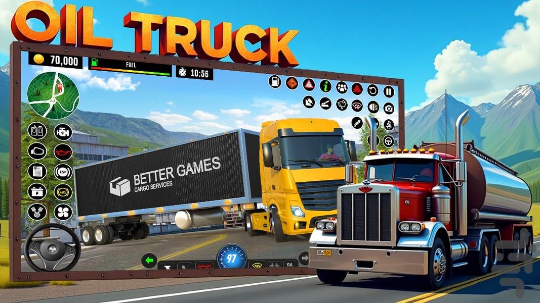 بازی کامیون سواری | ماشین سنگین - Gameplay image of android game