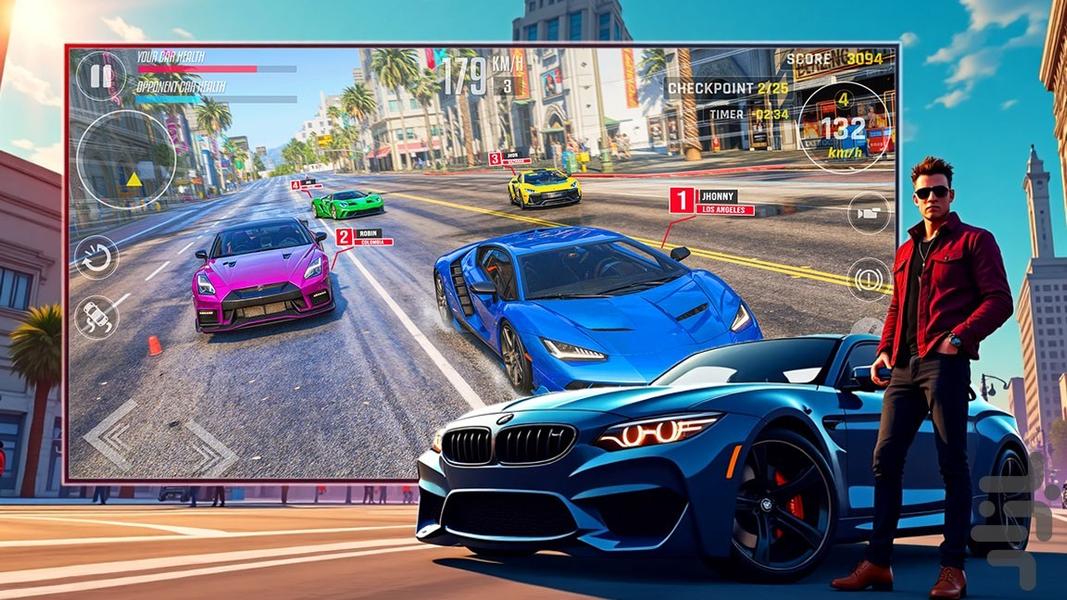 بازی ماشین آمریکایی | ماشین بازی - Gameplay image of android game