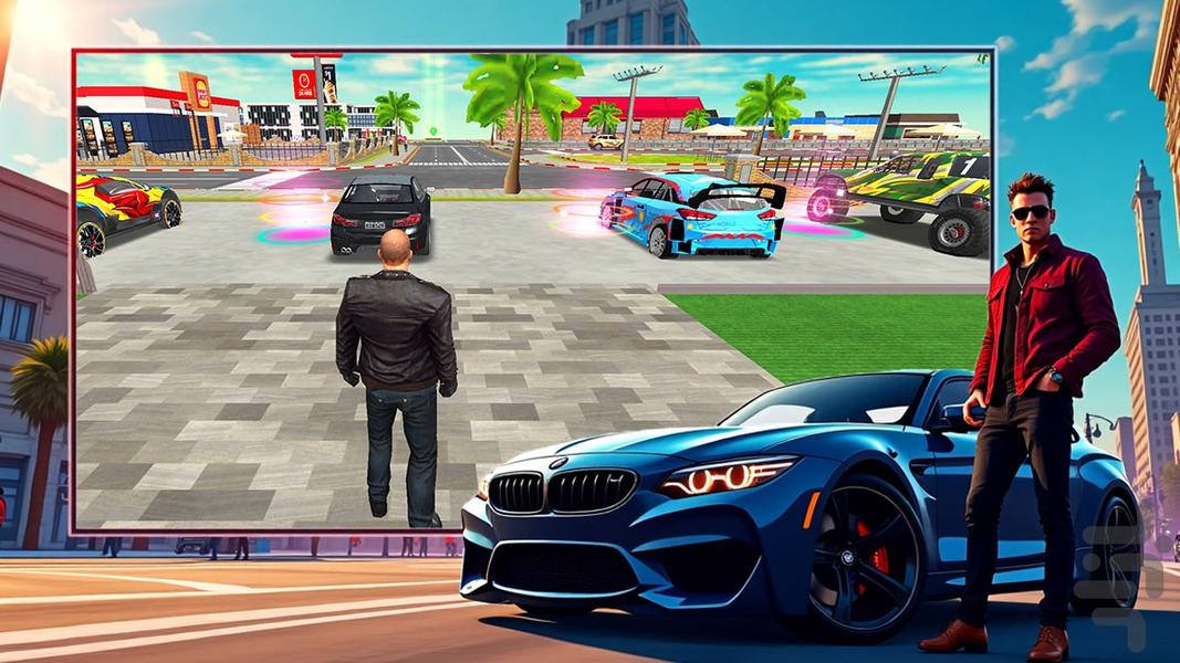 بازی ماشین آمریکایی | ماشین بازی - Gameplay image of android game