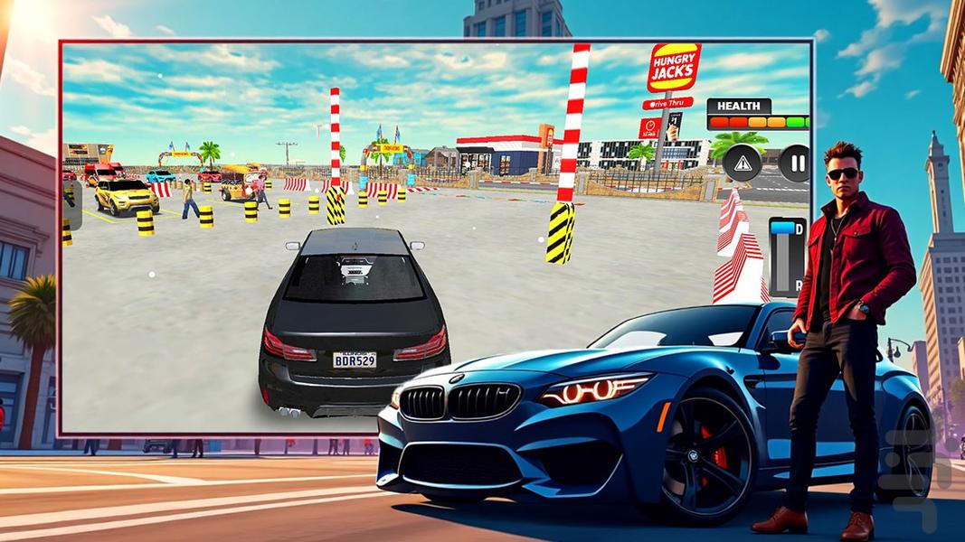 بازی ماشین آمریکایی | ماشین بازی - Gameplay image of android game