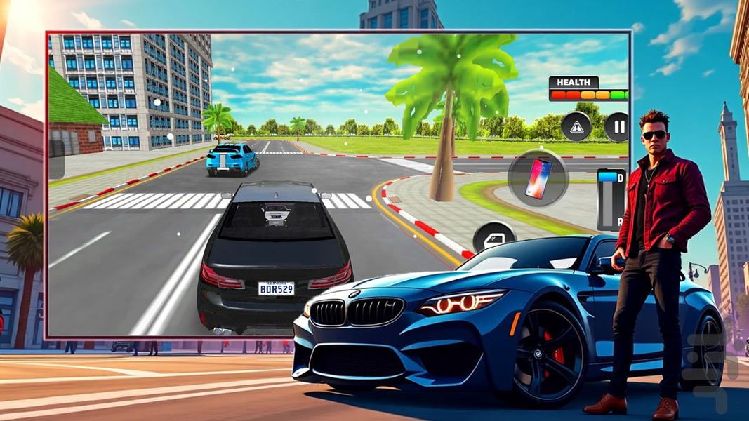 بازی ماشین آمریکایی | ماشین بازی - Gameplay image of android game