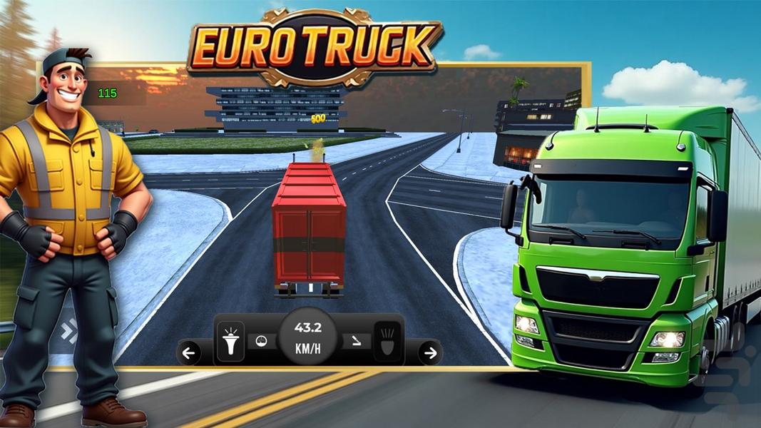 بازی یورو تراک - Gameplay image of android game