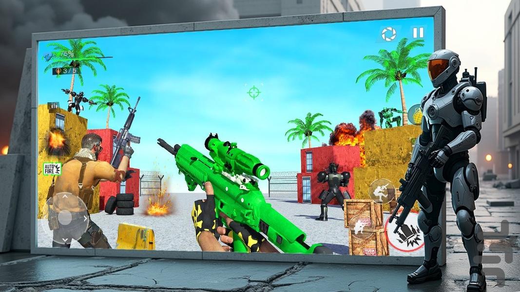 تفنگ بازی باحال - Gameplay image of android game