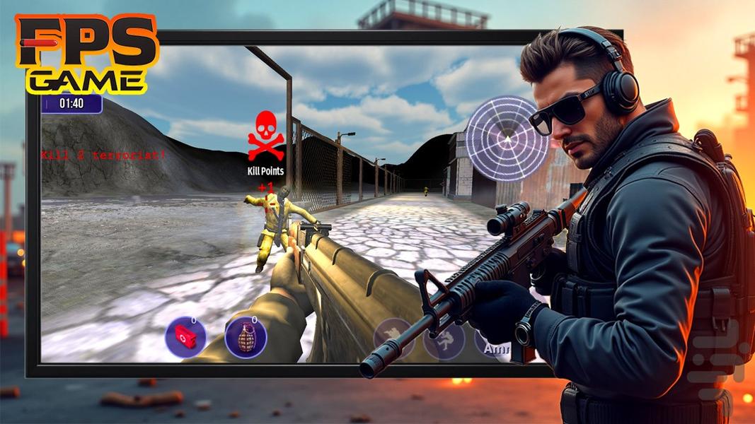 تفنگ بازی کانتر - Gameplay image of android game