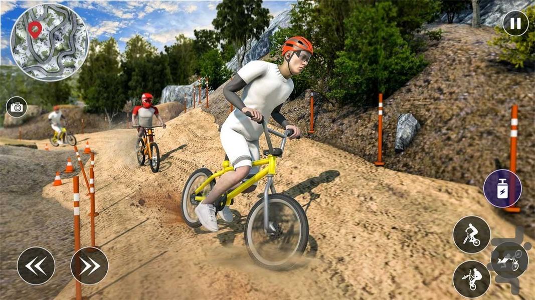 بازی دوچرخه سواری در کوهستان - Gameplay image of android game